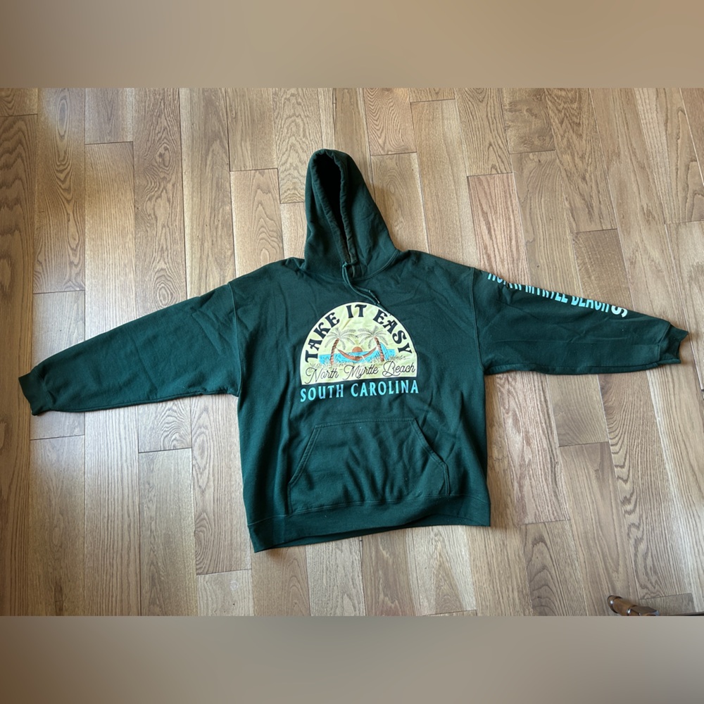 Dark Green Gildan Hoodie
